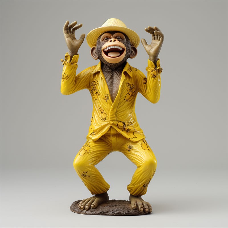 塑膠潮玩擺件立體公仔擺件定制戲法猴子代加工注塑實(shí)力工廠