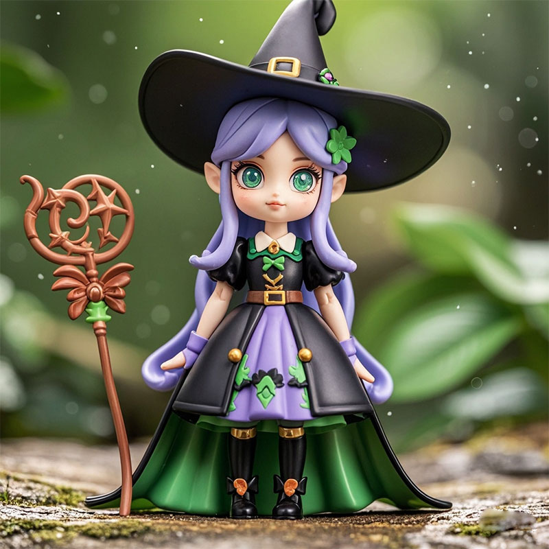 開模定制精靈迷巫歐式洛麗塔風格手辦模型游戲動漫人物桌面擺件